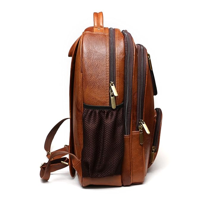 Leather Laptop Backpack - Twin Vault