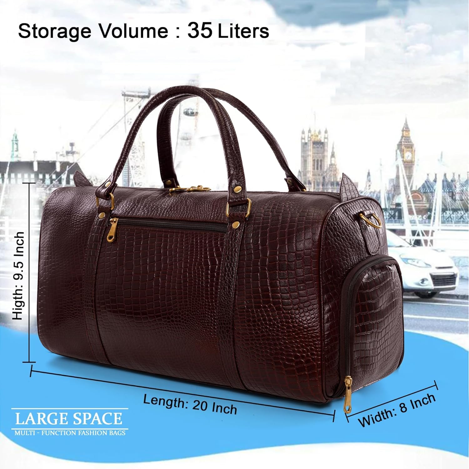 Leather Duffel Bag - Unknown