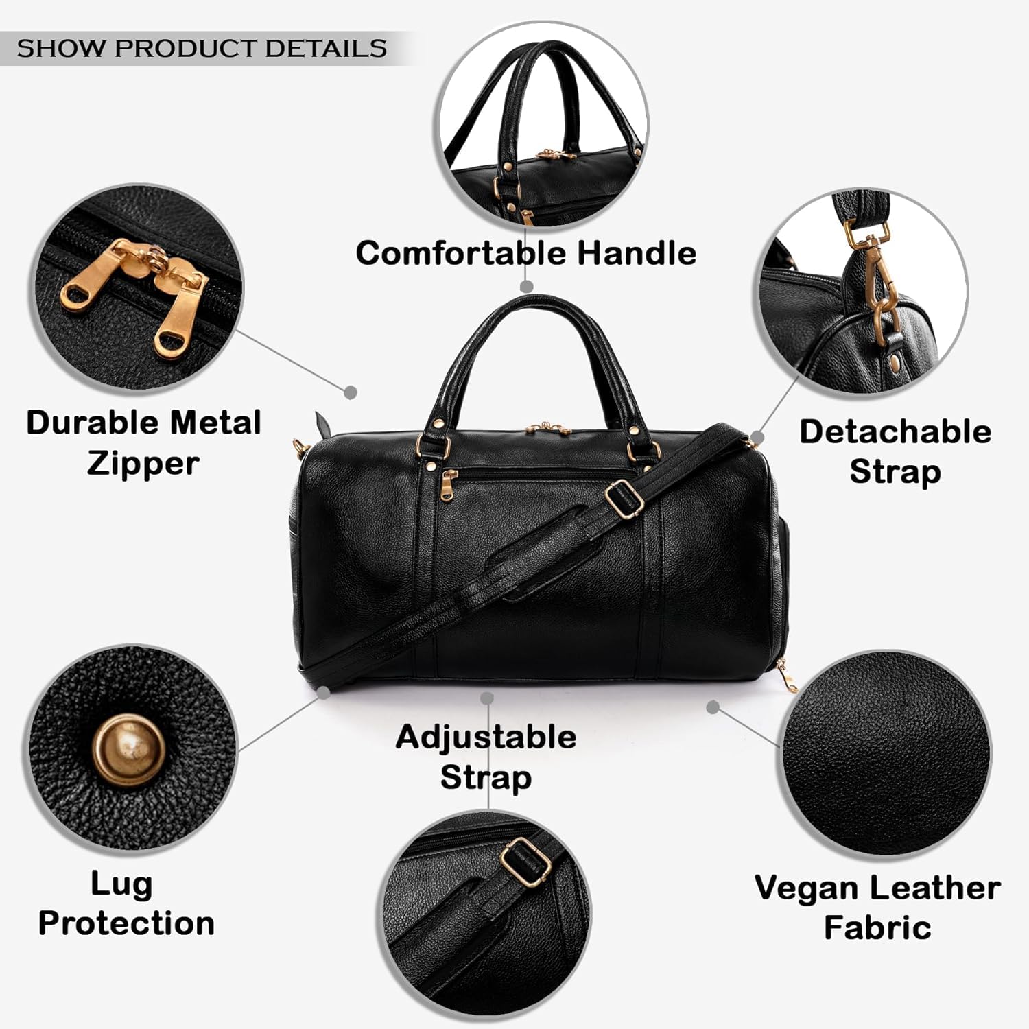 Leather Duffel Bag - Unknown