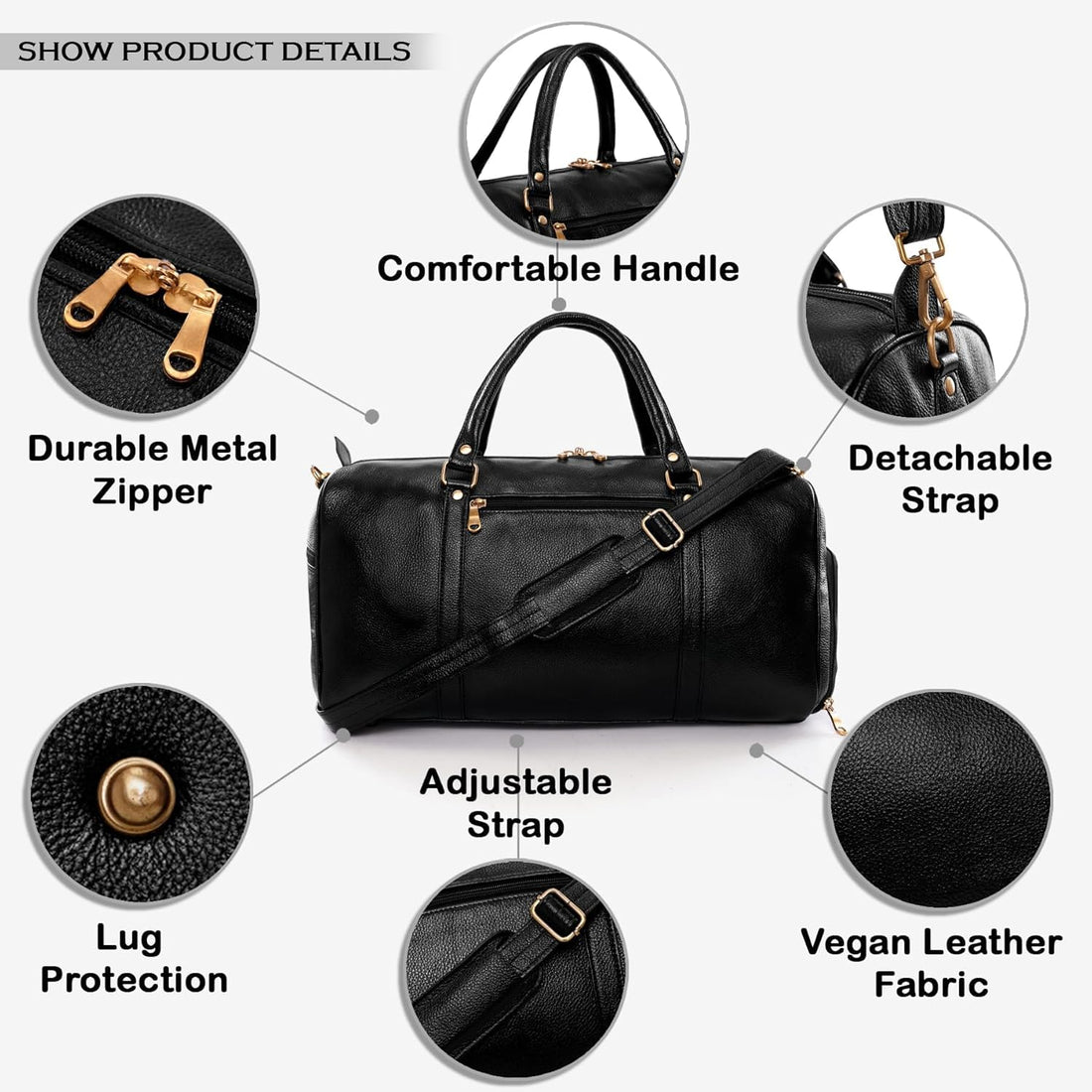 Leather Duffel Bag - Unknown