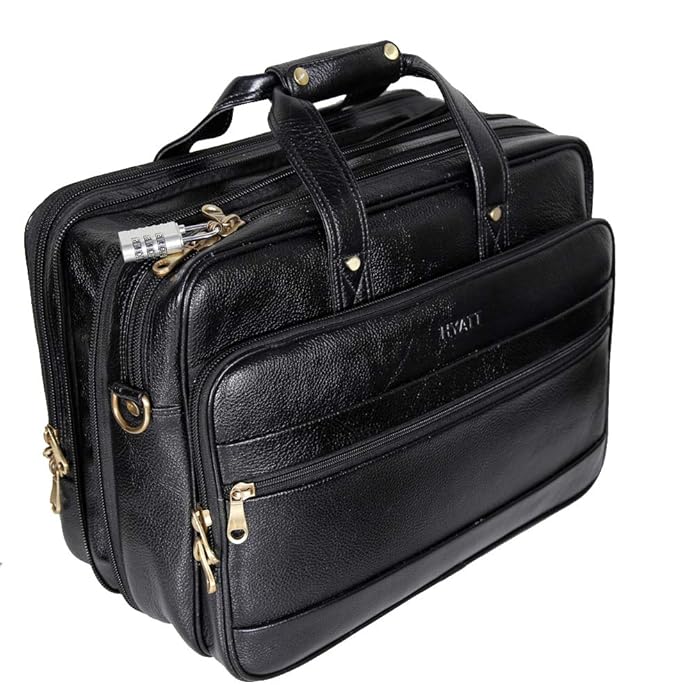 Leather Expandable Bag - Bold Vault