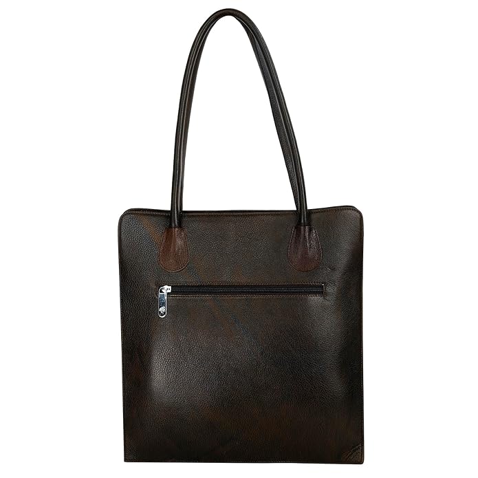 Leather Tote Bag - Vertica