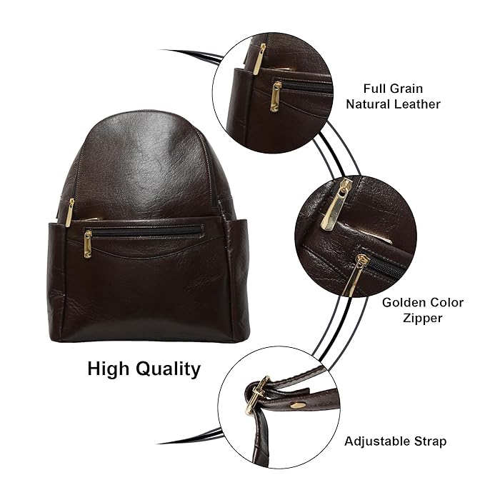 Leather Laptop Backpack - Convertible
