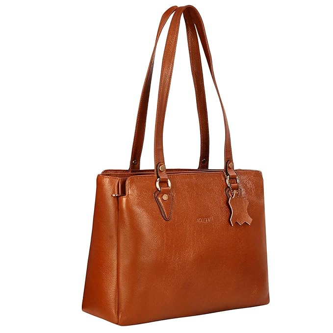 Leather Shoulder Bag - Solid