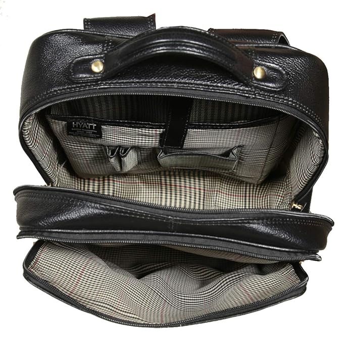 Leather Laptop Backpack - Four Line