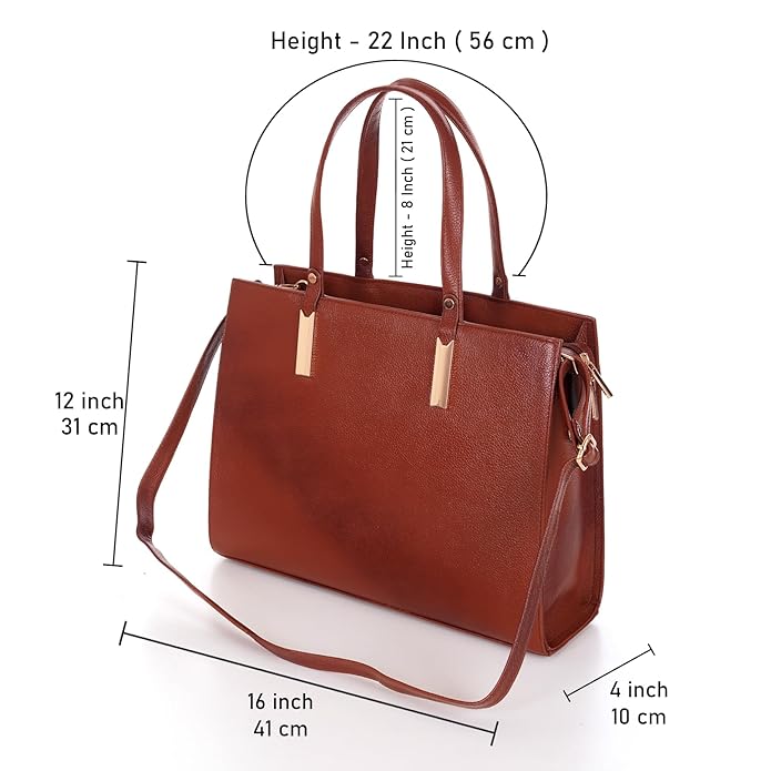 Leather Laptop Tote Bag - Boxa