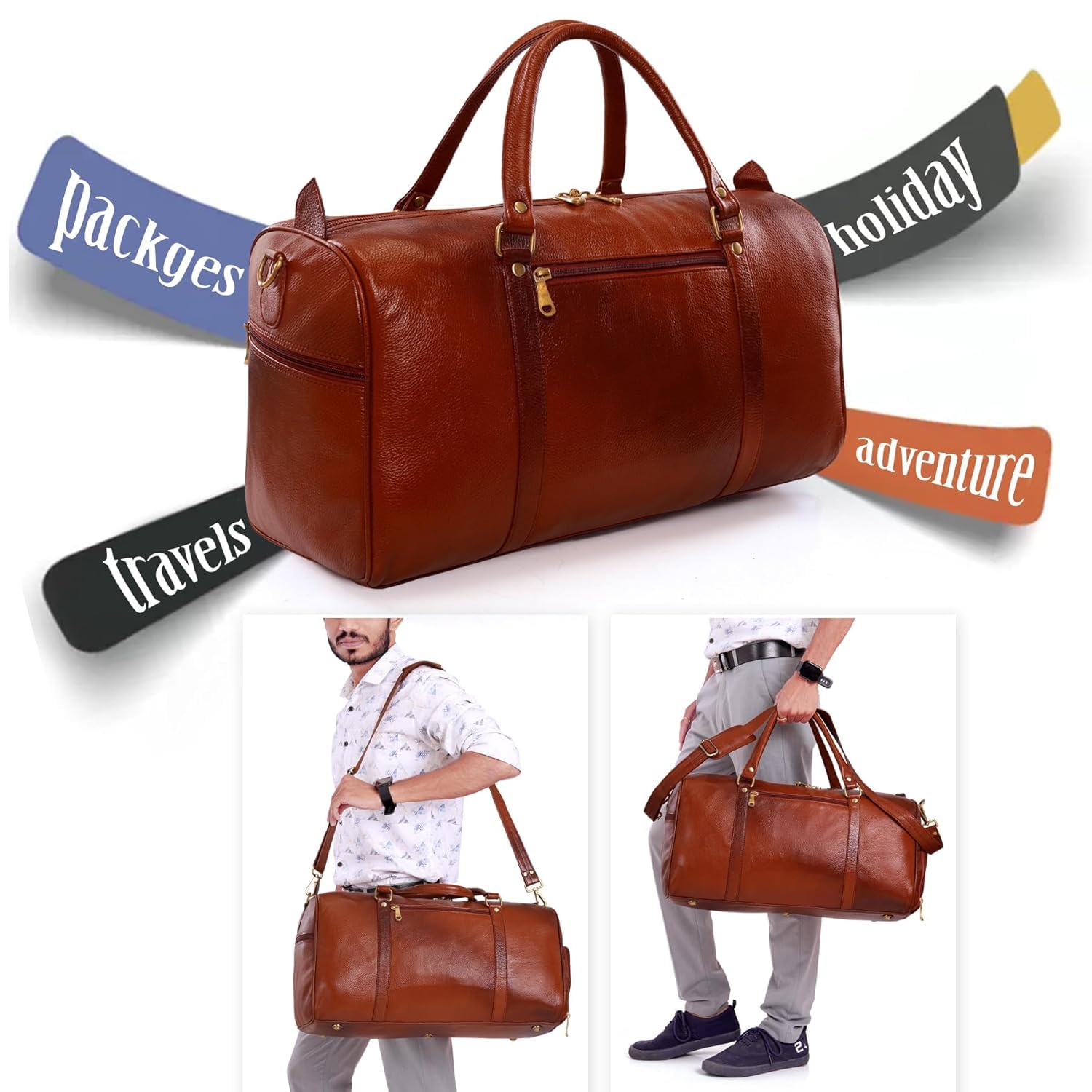 Leather Duffel Bag - Unknown