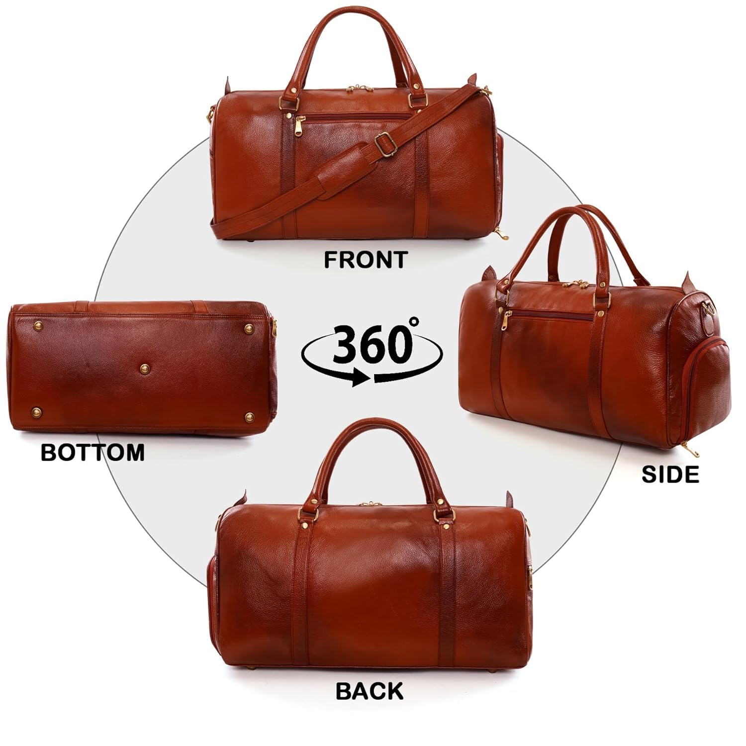 Leather Duffel Bag - Unknown