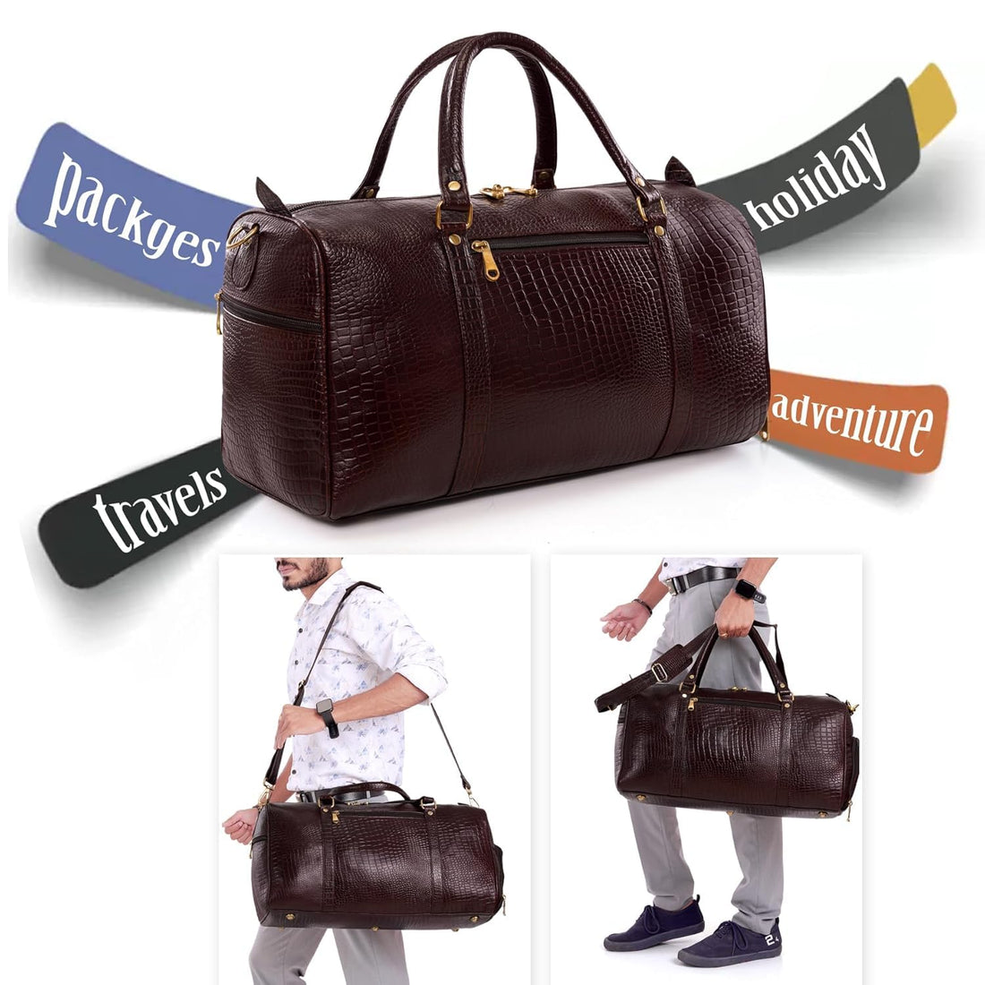 Leather Duffel Bag - Unknown