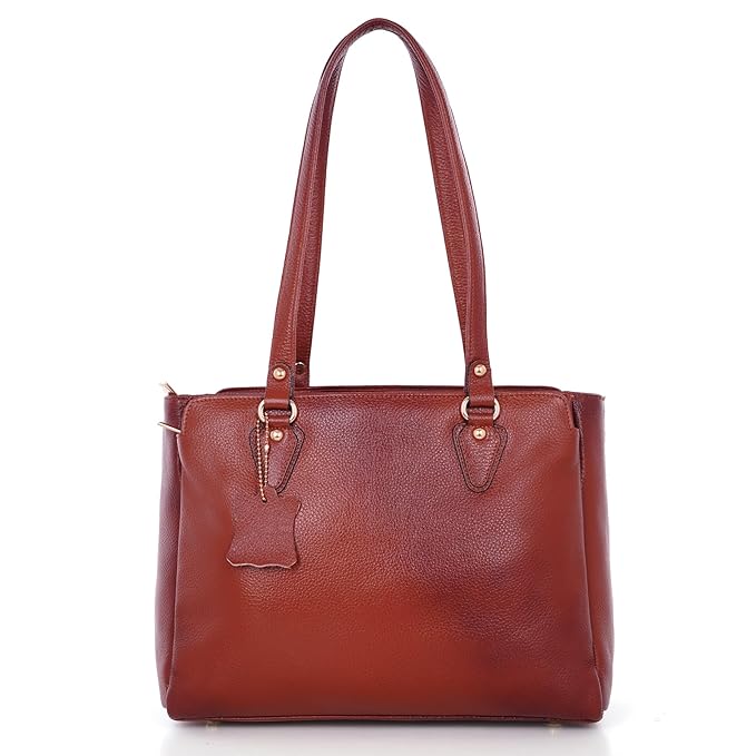 Leather Shoulder Bag - Solid