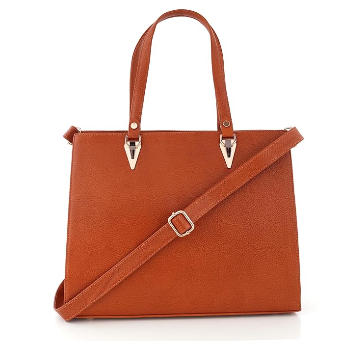 Women's Leather Handbag - Recta