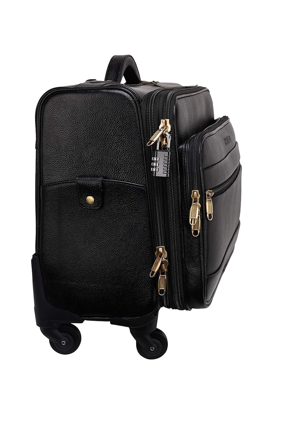 Leather Laptop Roller Trolley - The Ridgeway