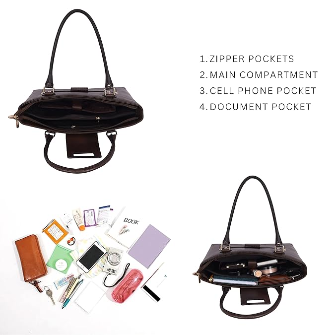 Leather Tote Bag - The Boat