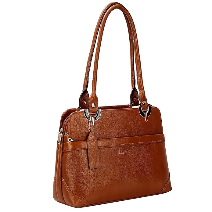 Leather Shoulder Bag - Elegant