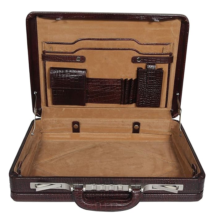 Leather Expandable Attache - 1