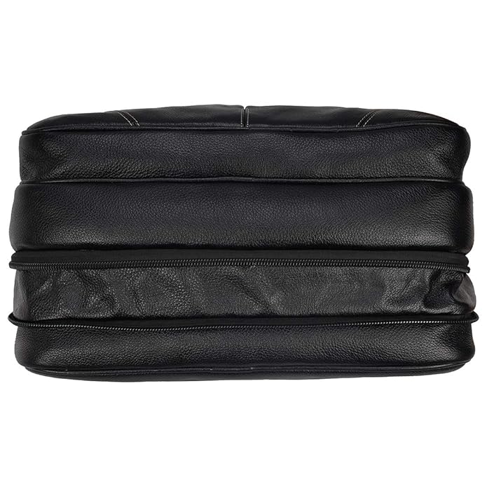 Leather Expandable Bag - Stitch Line