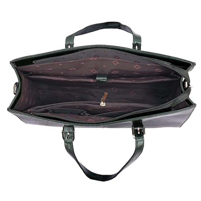 Leather Laptop Tote Bag - Modern Maven