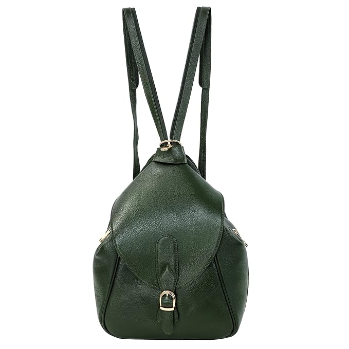 Women's Leather Backpack - 2 in 1