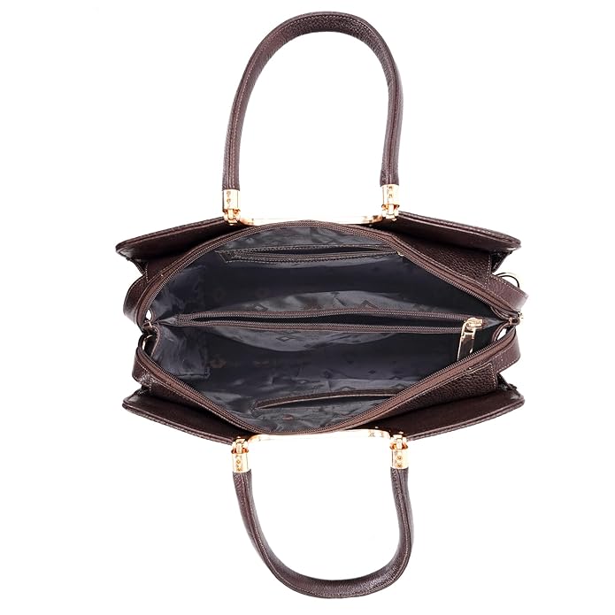 Croco Leather Handbag - The Milano