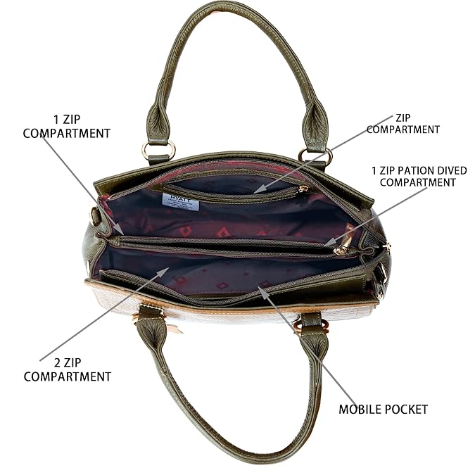 Leather Handbag For Women - MK