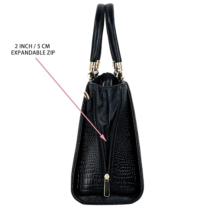 Croco Leather Handbag - MULBERRY