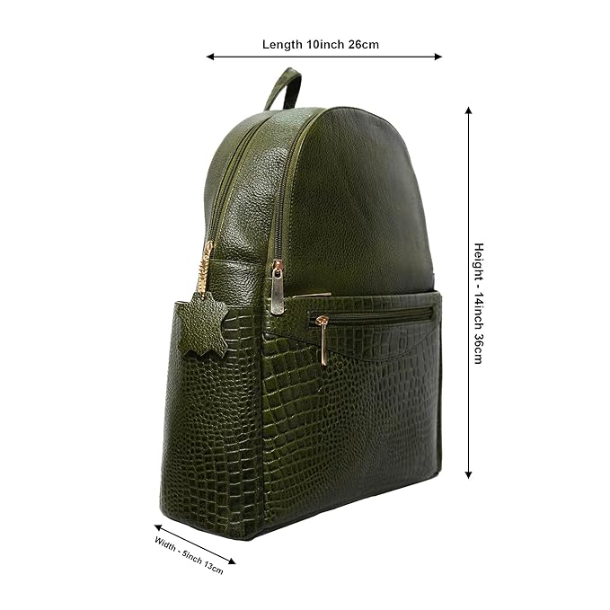 Leather Laptop Backpack - Convertible