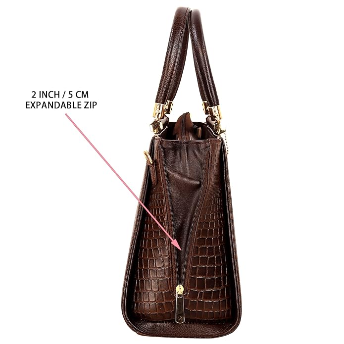 Croco Leather Handbag - MULBERRY