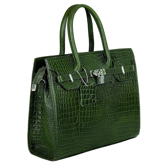 Croco Leather Handbag - The Harmass