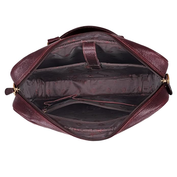 Leather Laptop Bag - Timber Line