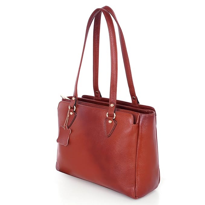 Leather Shoulder Bag - Solid