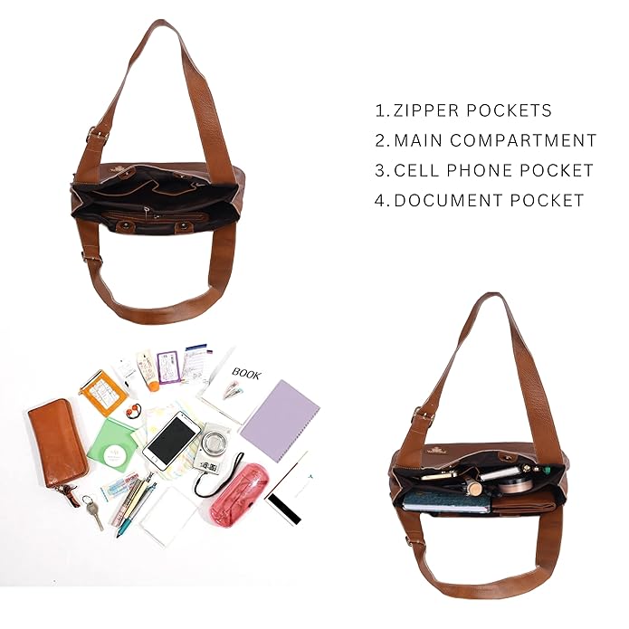 Leather Tote Bag - Magna