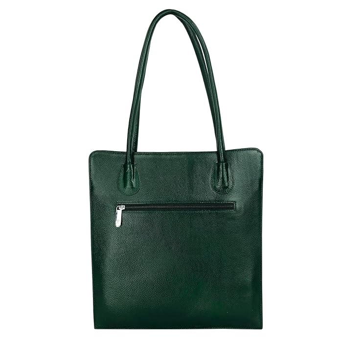 Leather Tote Bag - Vertica