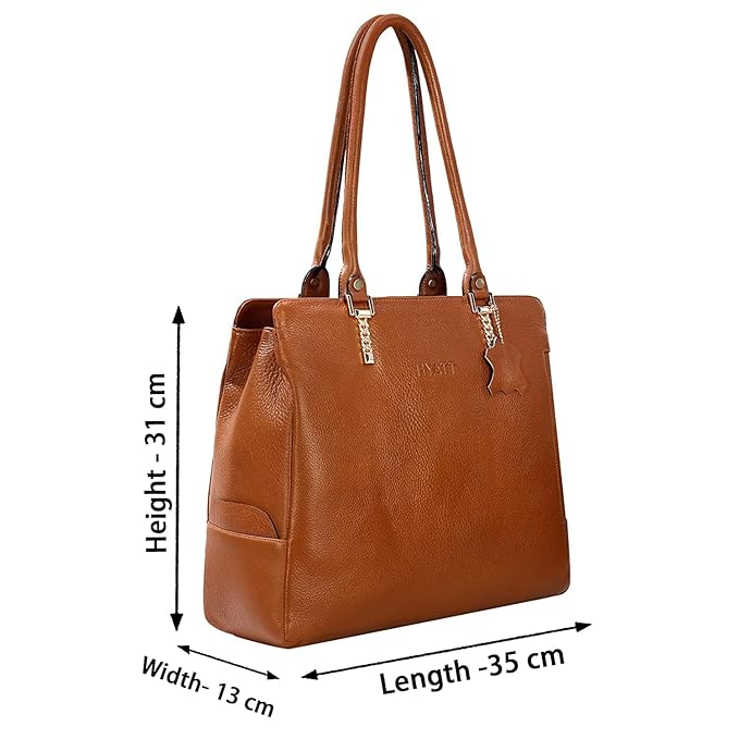 Leather Shoulder Bag - SIDE CHAIN