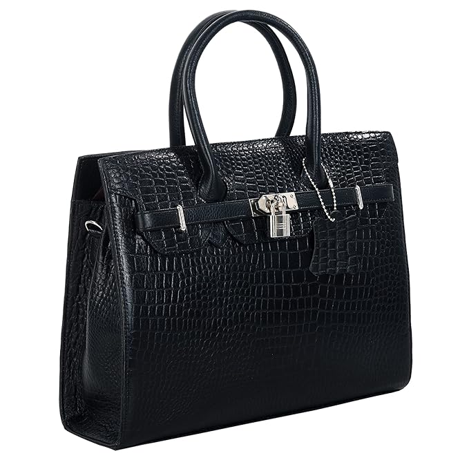Croco Leather Handbag - The Harmass