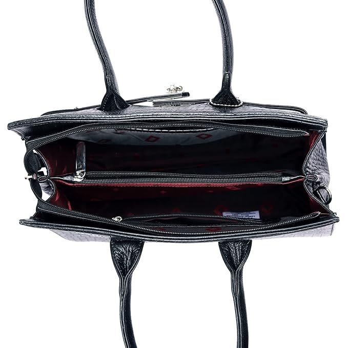 Croco Leather Handbag - The Harmass