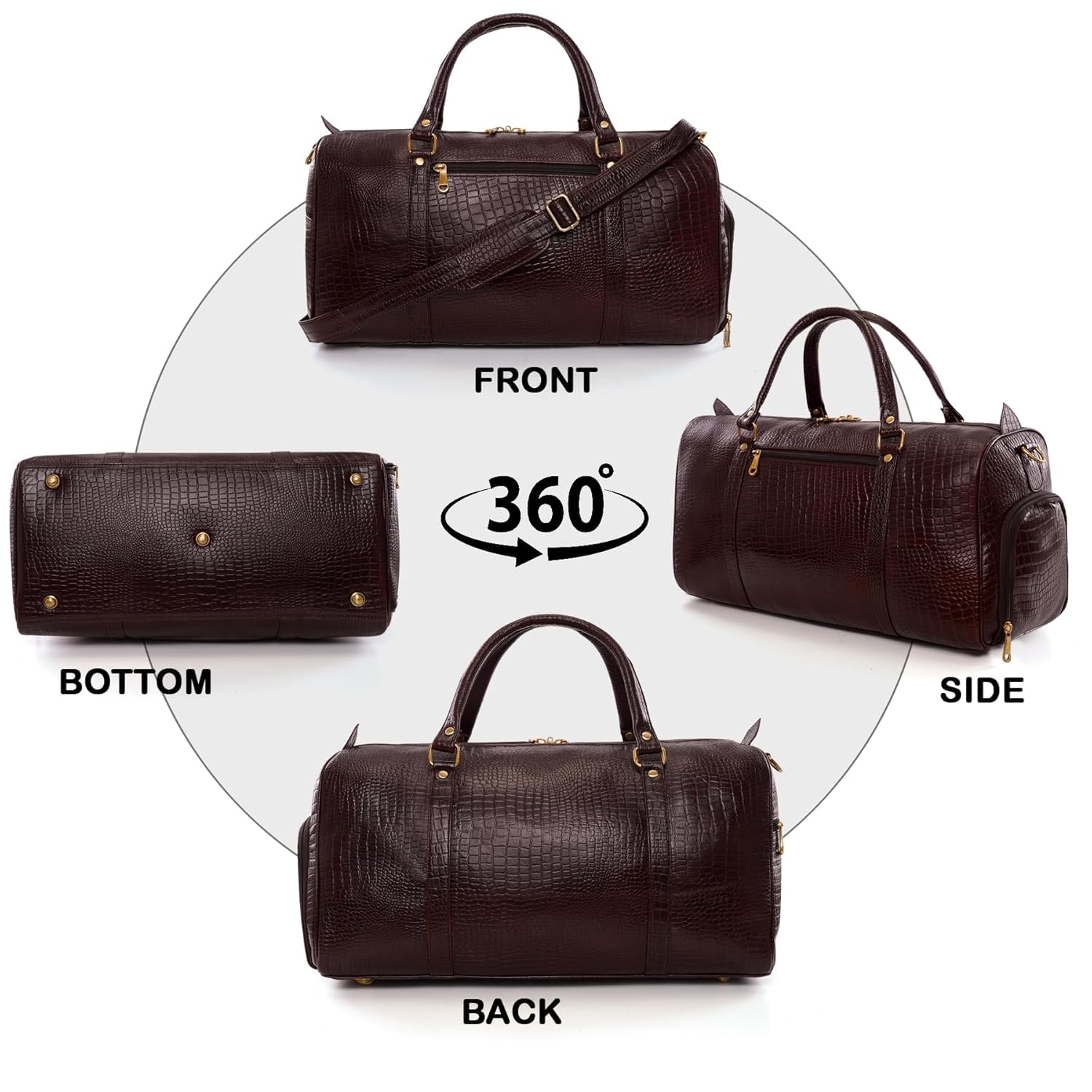Leather Duffel Bag - Unknown