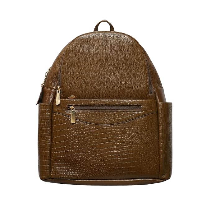 Leather Laptop Backpack - Convertible