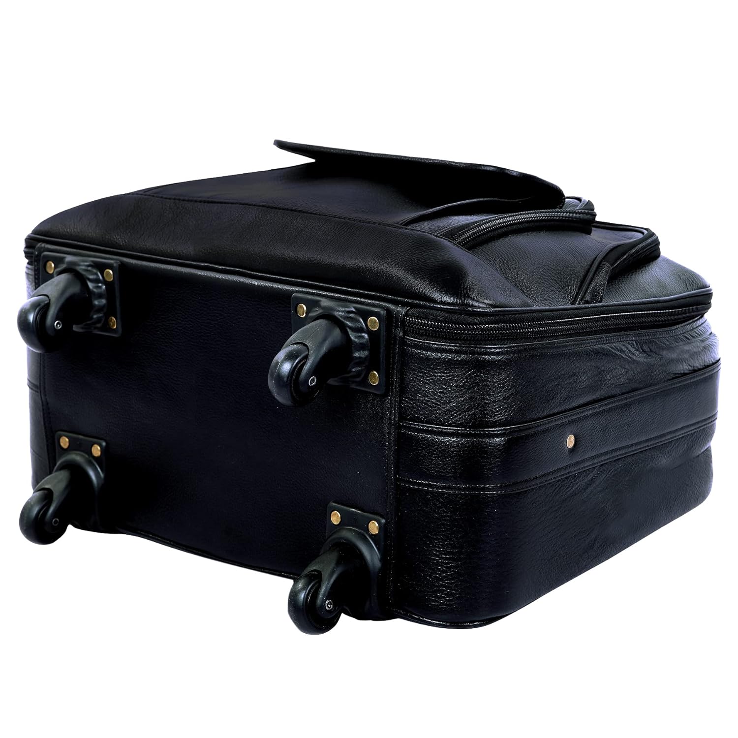 Leather Laptop Roller Trolley - The Overnighter