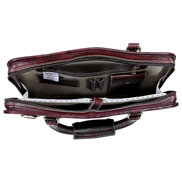 Leather Laptop Bag - Slim Basket