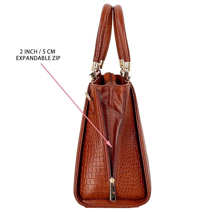 Croco Leather Handbag - MULBERRY
