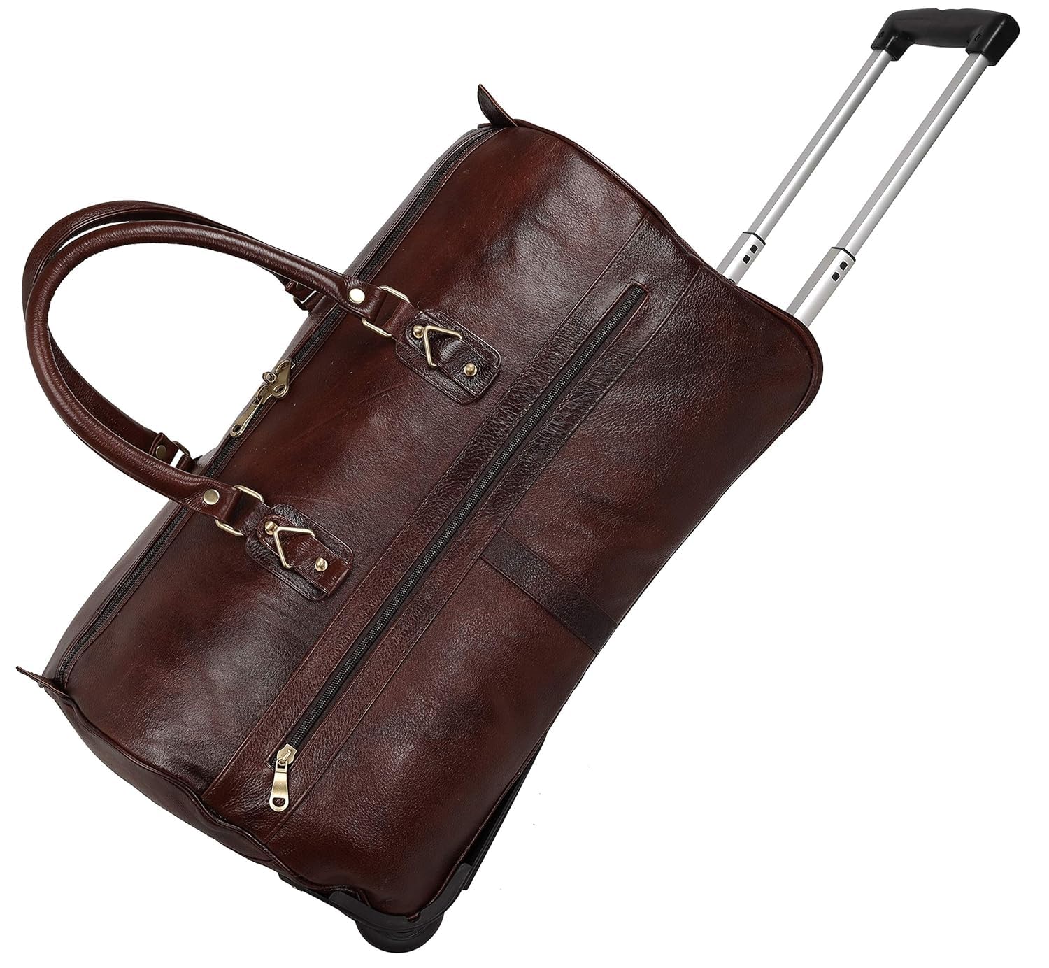 Leather Duffel Trolley - The Metropolis