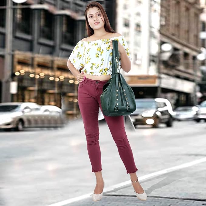 Women's Leather Backpack - 2 in 1