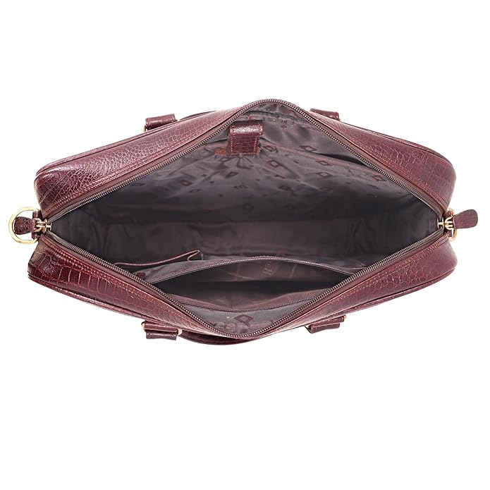 Leather Laptop Bag - Timber Line