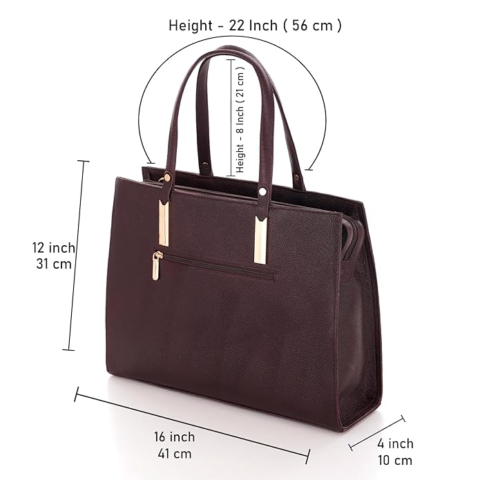 Leather Laptop Tote Bag - Boxa