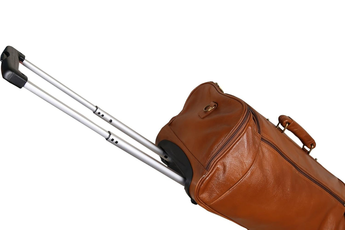 Leather Duffel Trolley - The Weekender