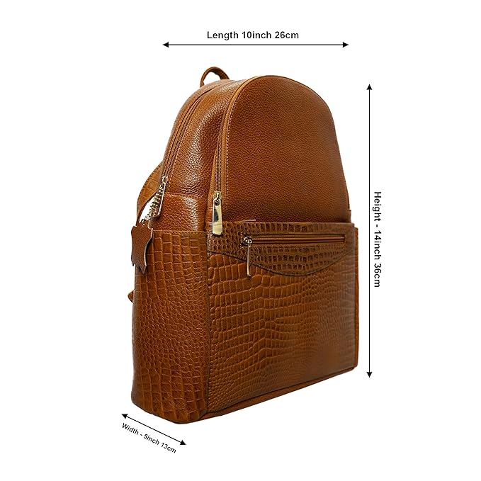 Leather Laptop Backpack - Convertible