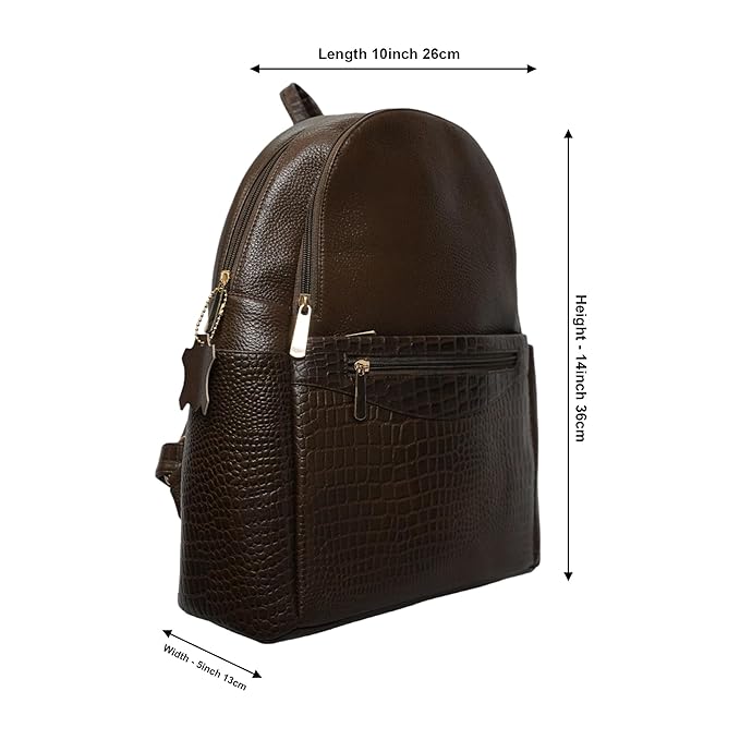 Leather Laptop Backpack - Convertible