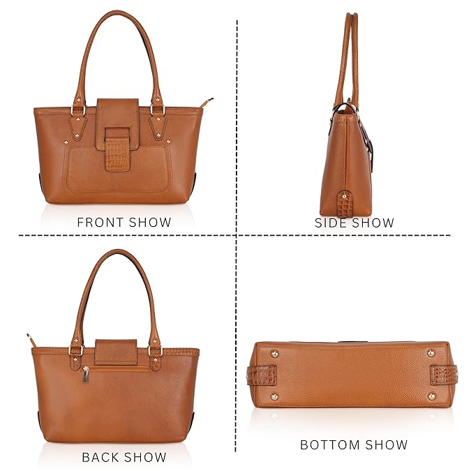 Leather Tote Bag - The Boat