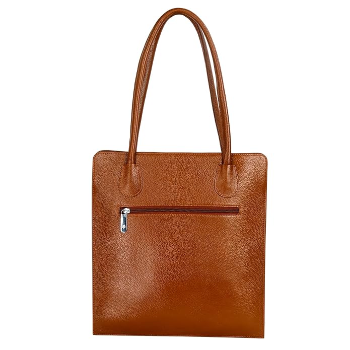 Leather Tote Bag - Vertica