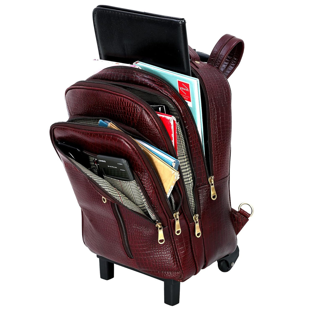 Leather Backpack Trolley - Journey Roller